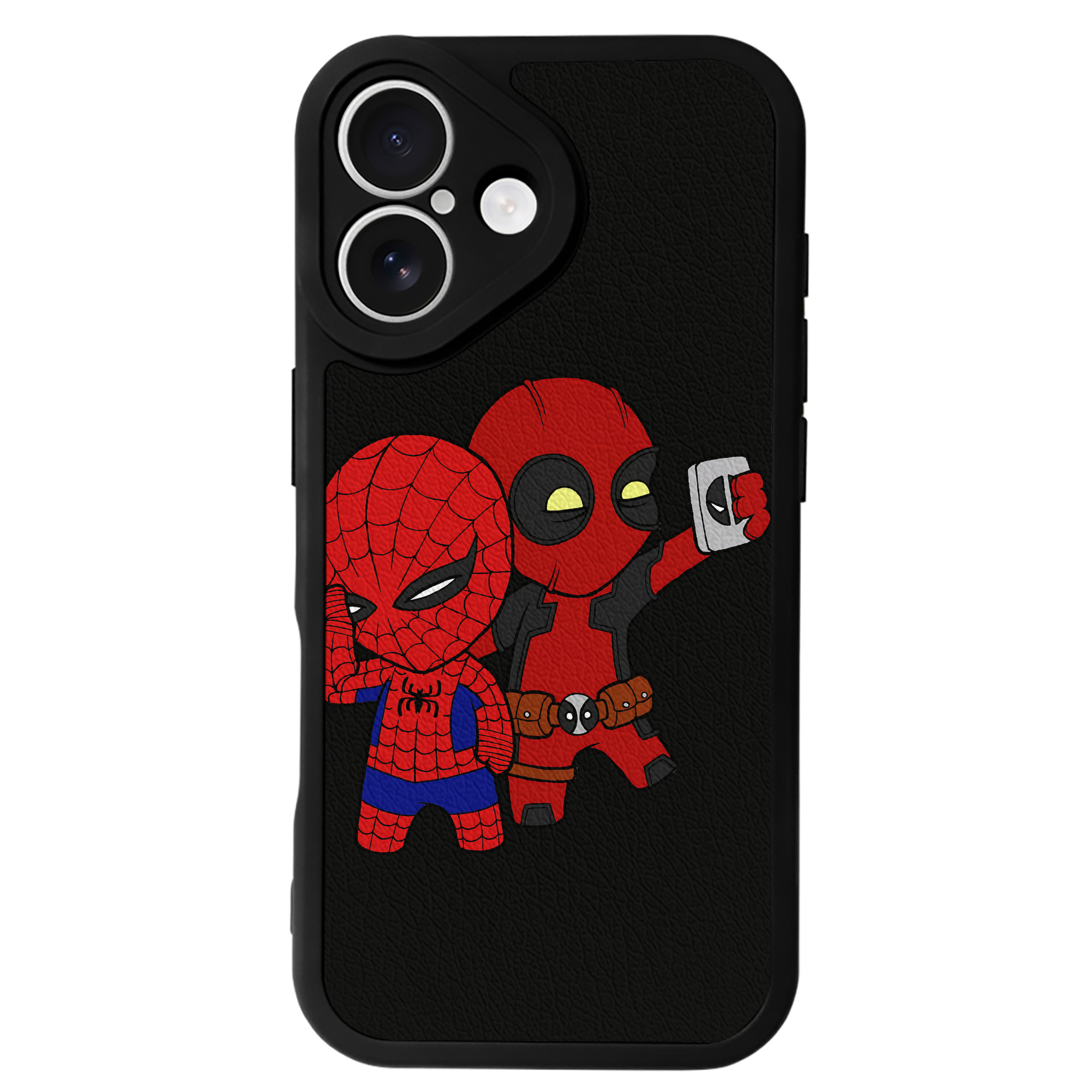 （画像用） Deadpool デッドプール 【iPhone 16シリーズ対応】シリコンスマホケース（レザー調） 材質：シリコン